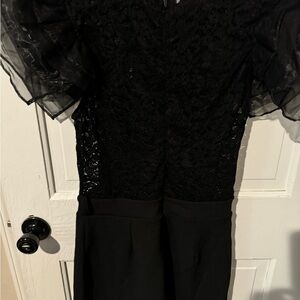 Cute Black lace top Fashion Nova romper